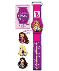 Bratz Girls LCD Watch with 3 Interchangeable Heads