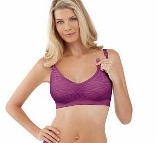 Bravado! Designs Bravado Signature Body Silk Seamless Nursing Bra - Jungle Berry (medium)