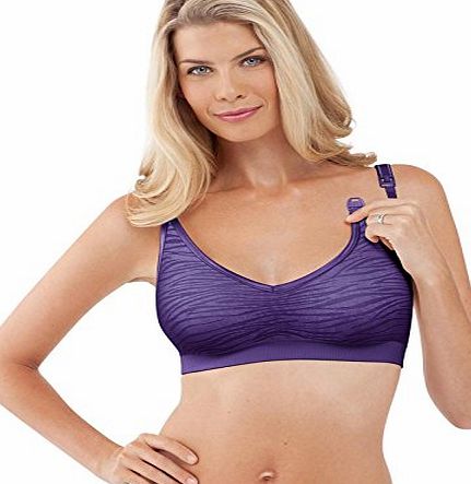 Bravado! Designs Bravado Signature Body Silk Seamless Nursing Bra (Large, Jungle Purple)