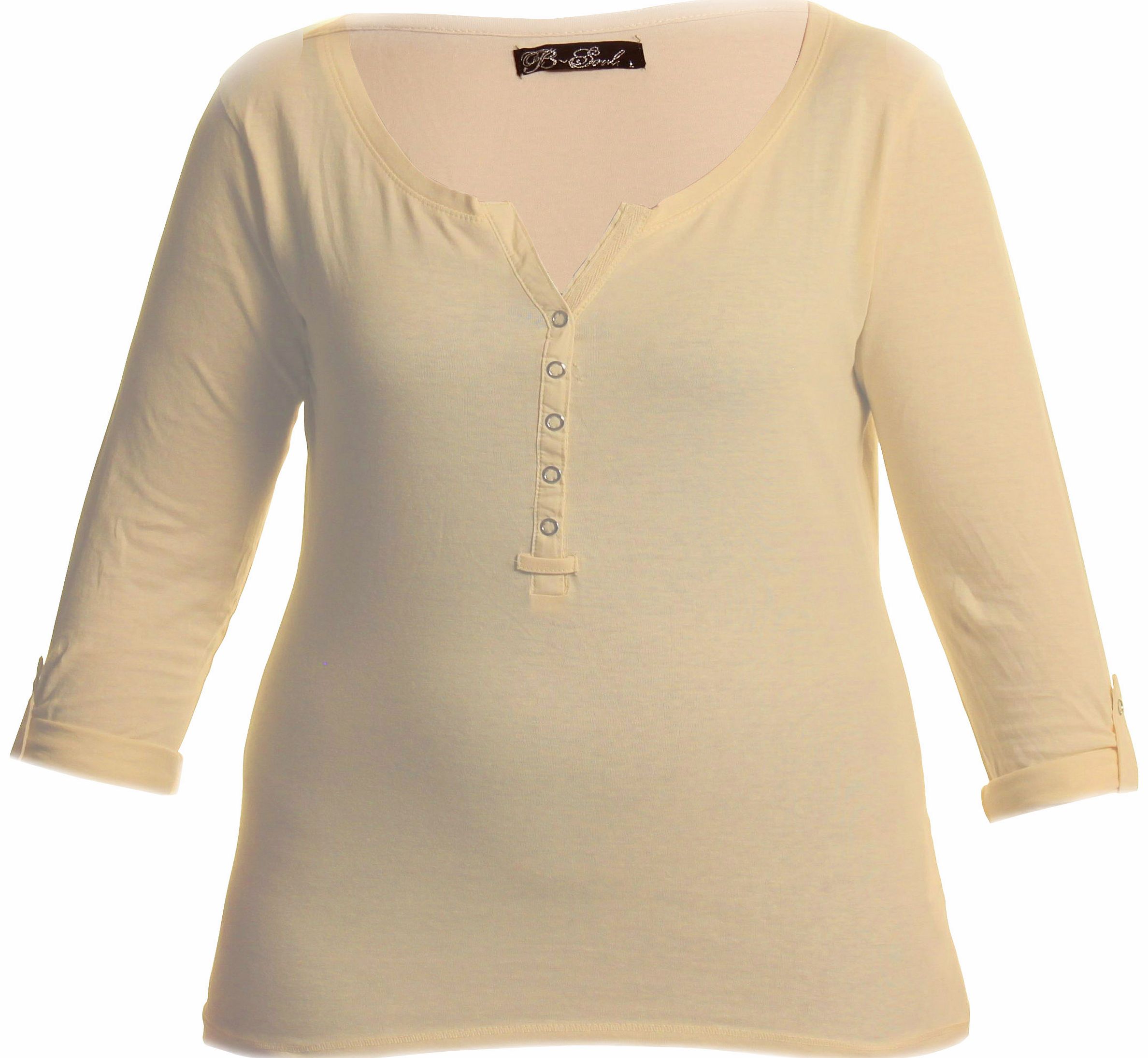 Long Sleeved Scoop Neck Top Yvette