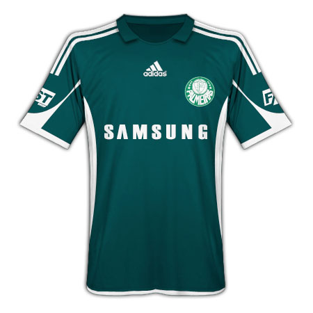Brazilian teams Adidas 09-10 Palmeiras Home Shirt