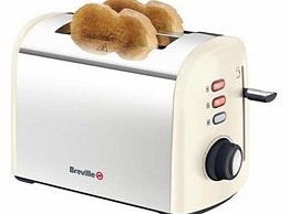 Breville VTT490 Cream Stinaless Steel 2 Slice