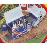 Breyer Stablemates Pick up Truck and Gooseneck Trailer - Blue