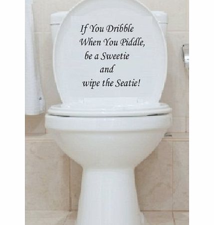 WMA Toilet Seat Decal Wall Art Wallpaper Hanging Sticker