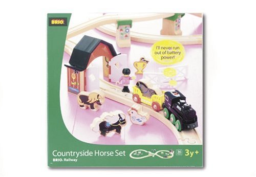 Brio 33012 Wooden Railway Countryside Horse Set