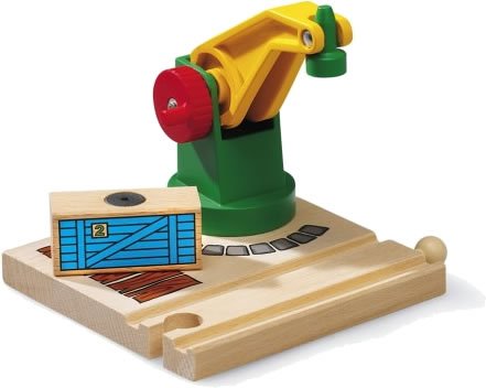 BRIO 33245 Wooden Railway System: Low Level Crane