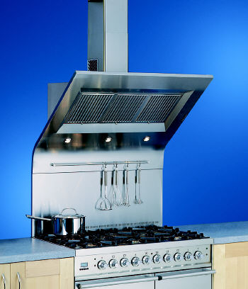 D9/SS 90cm Chimney Hood in Stainless