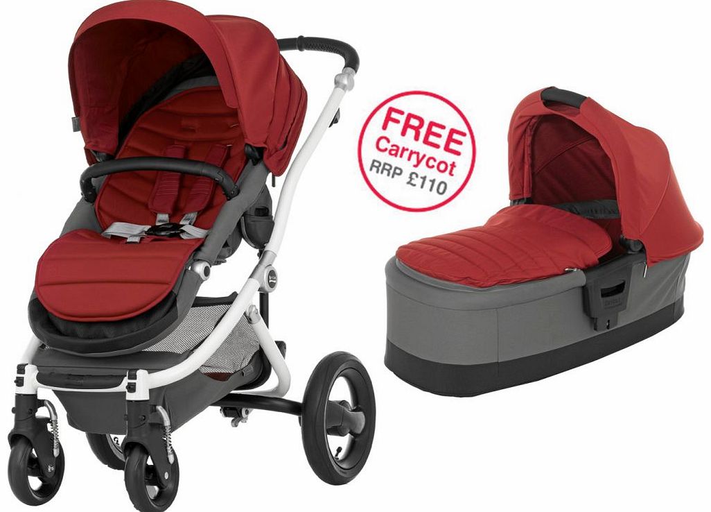 Affinity White Stroller Chilli Pepper 2014