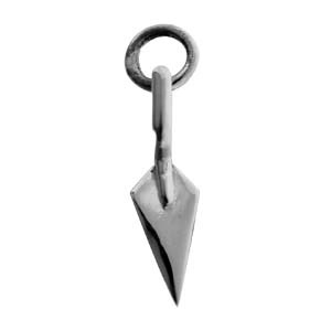 British Jewellery Workshops Sterling Silver Solid Charm Builders trowel