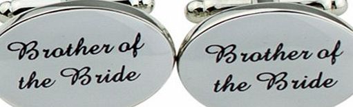 One Pair of Mens Silver Oval Wedding Best Men Usher Groom Cufflinks Wedding Gift (Best Man)