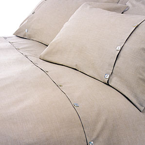 Brompton Duvet Cover- Stone- Double