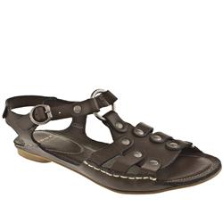 Bronx Female Bronx Footz Leather Upper in Dark Brown