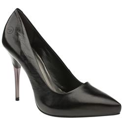 Female Merrit Metal Heel Court Leather Upper in Black, Purple