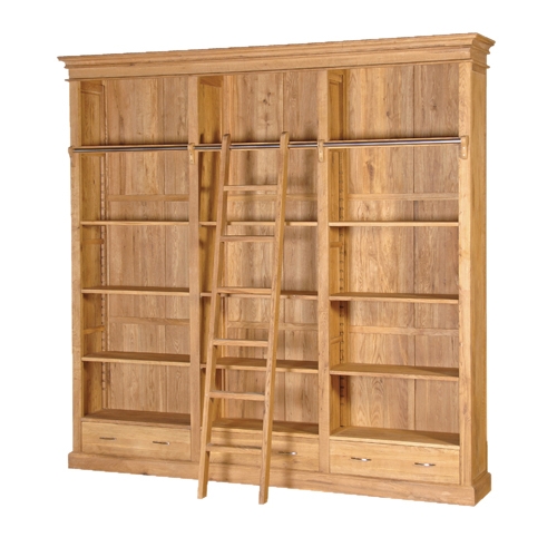 Contemporary Oak Library Bookcase