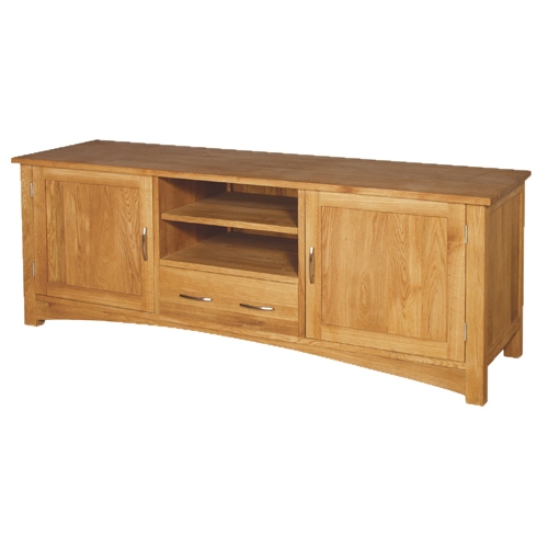 Contemporary Oak Low Sideboard