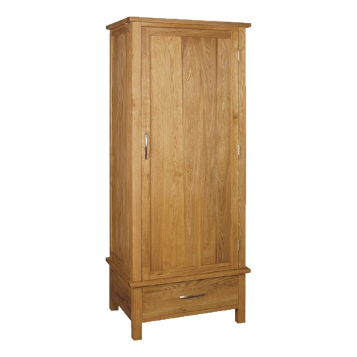 Brooklyn Contemporary Oak Single Wardrobe