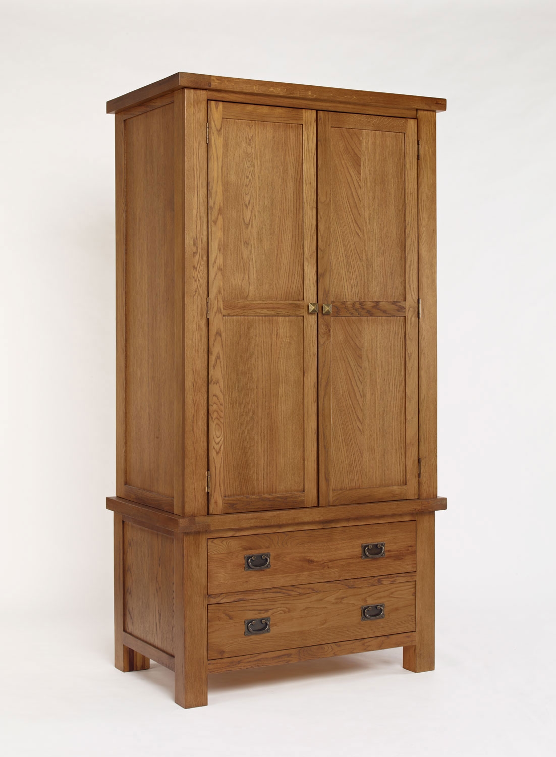 Brooklyn Rustic Oak Single Wardrobe