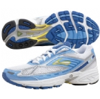 Brooks Womens Adrenaline GTS 7 Running Shoe White/Sky/Yellow