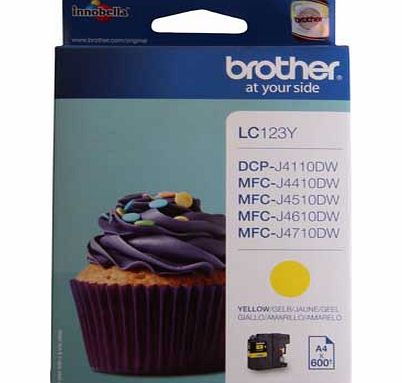 Brother LC123Y Ink Cartridge - Yellow