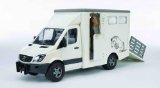 Bruder Mercedes Benz Sprinter Animal Transporter (inc one Horse)