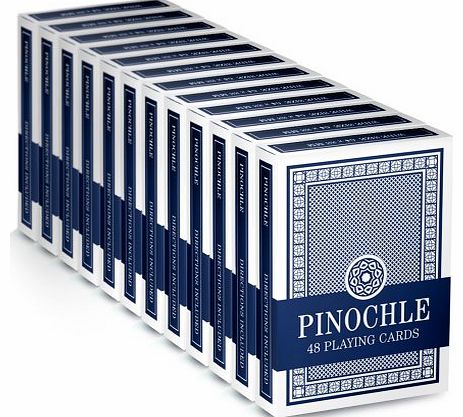 Brybelly 12 Blue Decks of Pinochle Playing Cards