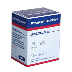 Coverplast Blue Detectable Plasters 7.5cm