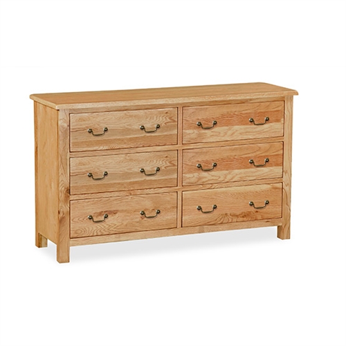 Budget Oak 6 Drawer Chest 519.007