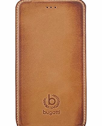 Bugatti Amsterdam Flip Cover Case for Apple iPhone 6 - Cognac Vintage