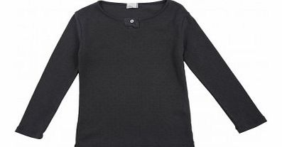 Romy dots T-shirt Charcoal grey `4 years,8 years