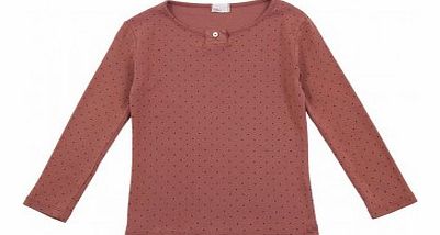 Romy dots T-shirt Powder pink `4 years,8