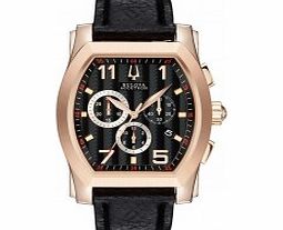 Bulova Accutron Mens Black Stratford Chronograph