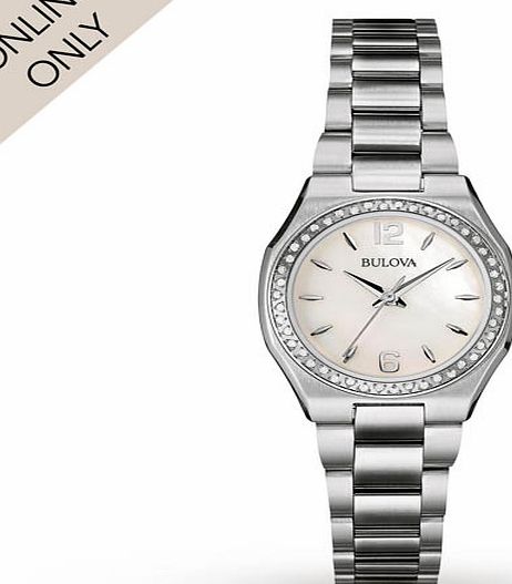 Bulova Ladies Bulova Diamond Gallery Watch 96R199