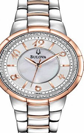 Bulova Ladies Diamond Rosedale Two Tone 98R162