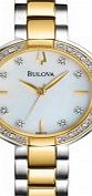 Bulova Ladies Two Tone Aracena Diamonds Watch