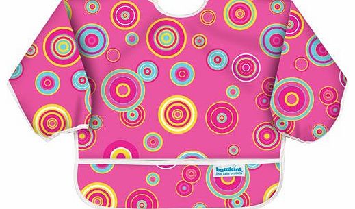 Sleeved Bib Pink Circles 2014