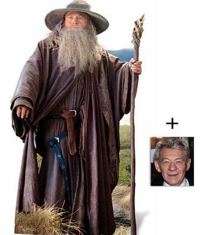 BundleZ-4-FanZ Fan Packs Fan Pack - Gandalf (Ian McKellen) Lifesize Cardboard Cutout / Standee - The Hobbit - Includes 8x10 (20x25cm) Star Photo