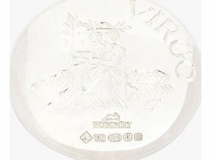 Bunney Sterling Silver Virgo Zodiac Badge