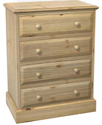 Pine 4 Drawer Chest