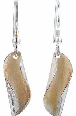 Burkmar Sterling Silver Shell Drop Earrings