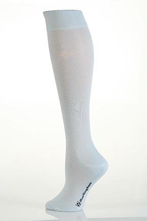 Burlington Ladies 1 Pair Burlington Universal Plain Cotton Knee High Sock In 11 Colours Pale Pink