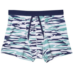 Burton 1 Pack Blue Camo Trunk Underwear