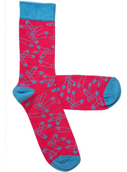 Burton 1 Pack Bright Pink Socks