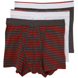 Burton 3PK Blck Stripe Trunks