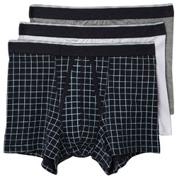 Burton 3PK Grid Print Trunks