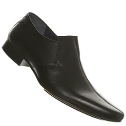 Black Centre Seam Point Slip On