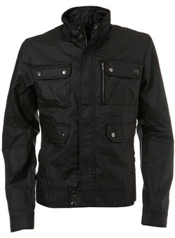 Black Coated 4 Pocket Jacket