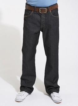 Burton Black Coated Straight Fit Denim Jeans