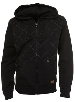 Black Diamond Stitch Hoodie
