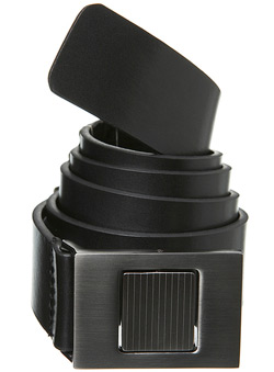 Black Formal Spin Buckle Belt
