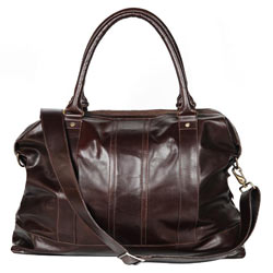 Black Label Leather Holdall